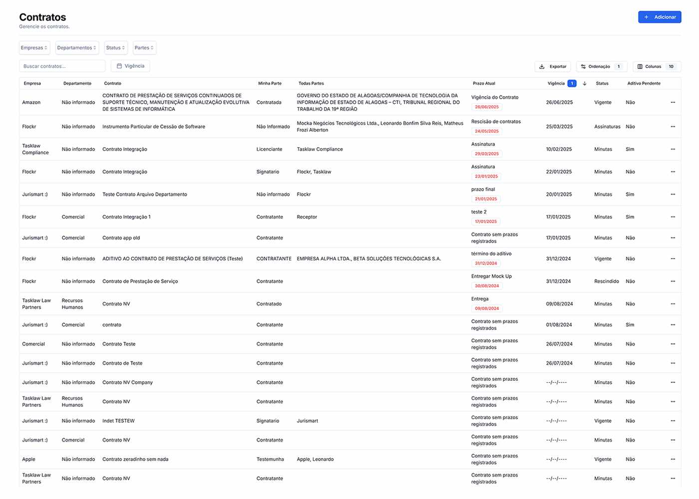Gerencie o ciclo de vida dos seus contratos com inteligência.